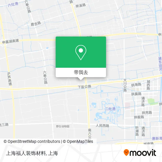 上海福人装饰材料地图