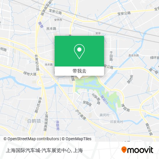 上海国际汽车城-汽车展览中心地图
