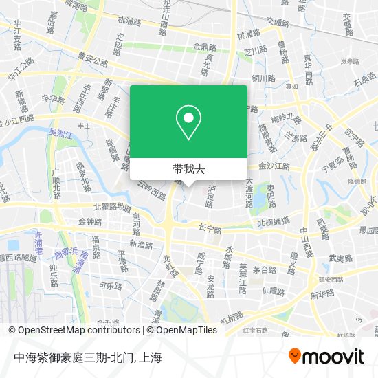 中海紫御豪庭三期-北门地图