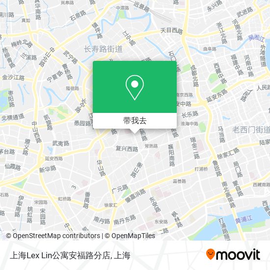 上海Lex Lin公寓安福路分店地图