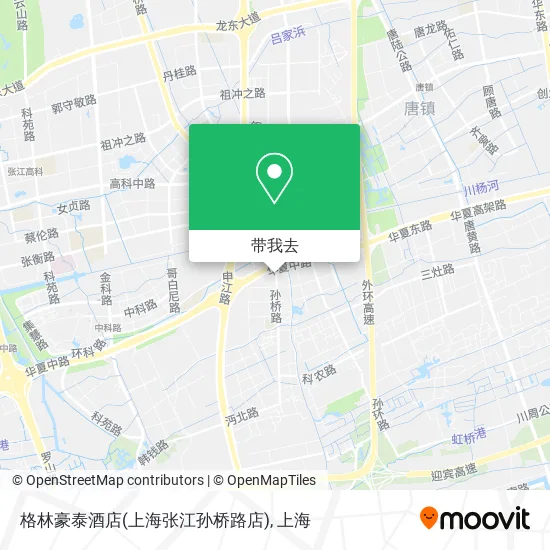格林豪泰酒店(上海张江孙桥路店)地图