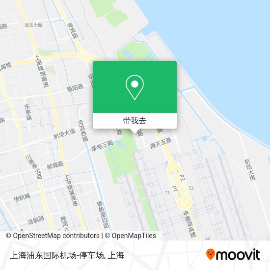 上海浦东国际机场-停车场地图