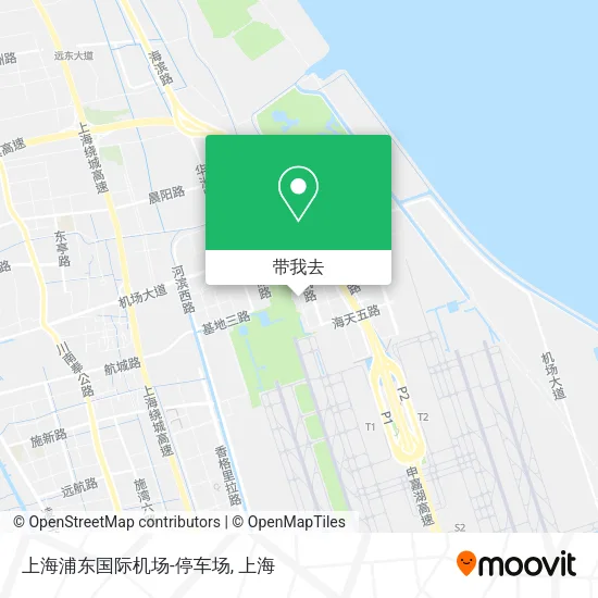 上海浦东国际机场-停车场地图