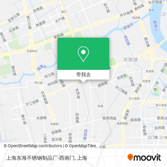 上海东海不锈钢制品厂-西南门地图