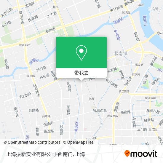 上海振新实业有限公司-西南门地图