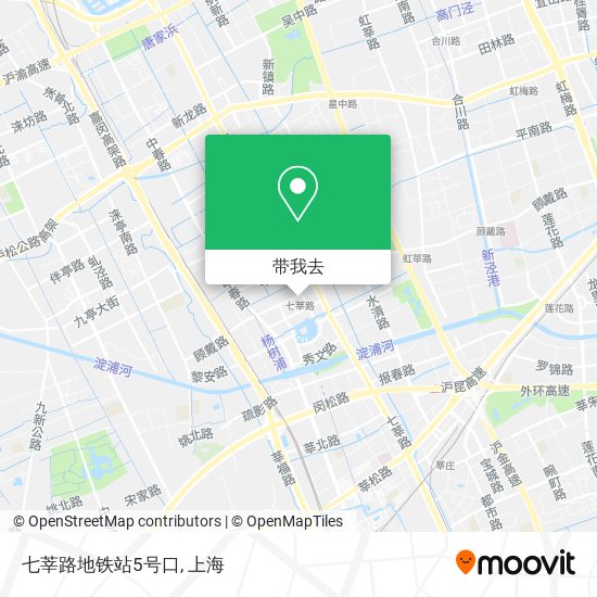 七莘路地铁站5号口地图