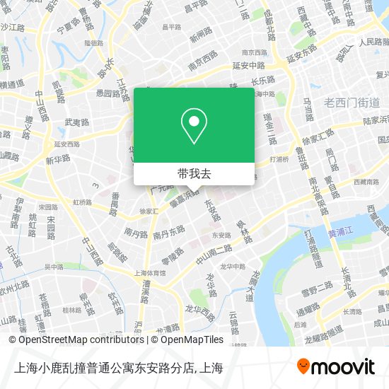 上海小鹿乱撞普通公寓东安路分店地图