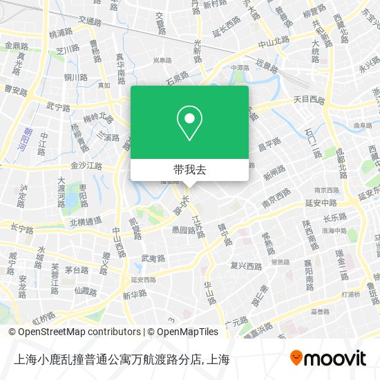 上海小鹿乱撞普通公寓万航渡路分店地图