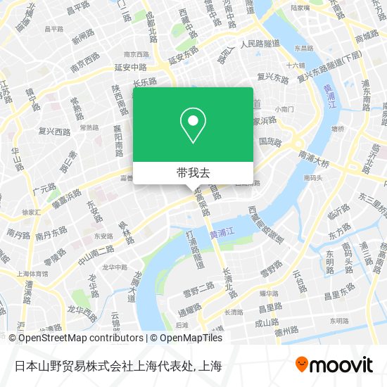 日本山野贸易株式会社上海代表处地图