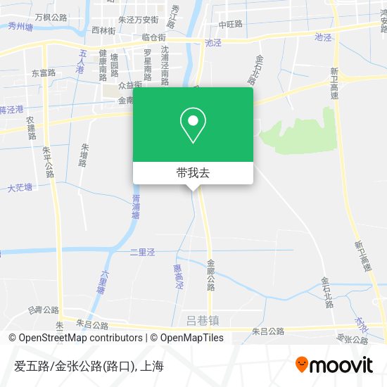 爱五路/金张公路(路口)地图