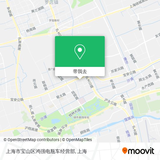 上海市宝山区鸿强电瓶车经营部地图