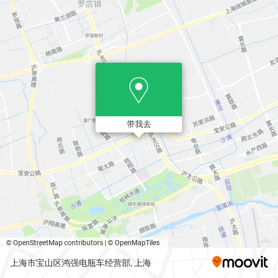 上海市宝山区鸿强电瓶车经营部地图