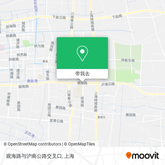 观海路与沪南公路交叉口地图