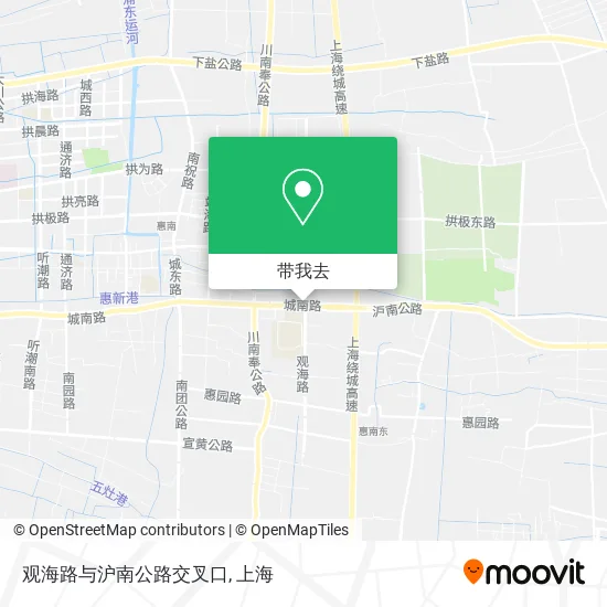 观海路与沪南公路交叉口地图