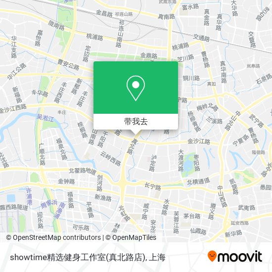 showtime精选健身工作室(真北路店)地图