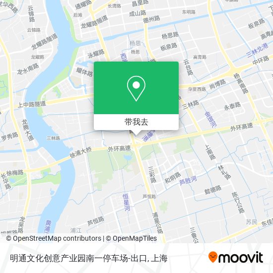 明通文化创意产业园南一停车场-出口地图