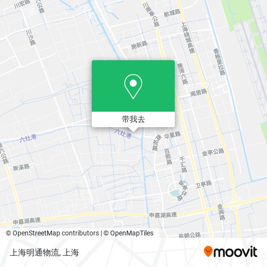 上海明通物流地图