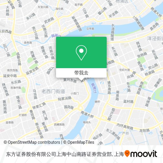 东方证券股份有限公司上海中山南路证券营业部地图
