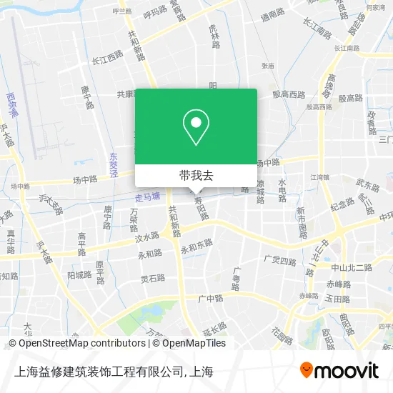 上海益修建筑装饰工程有限公司地图