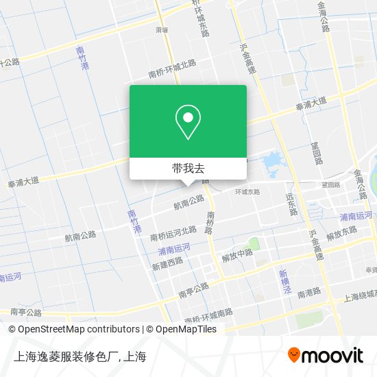 上海逸菱服装修色厂地图