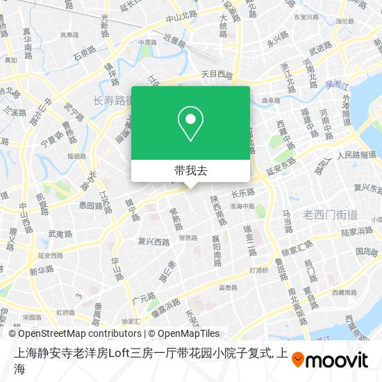 上海静安寺老洋房Loft三房一厅带花园小院子复式地图