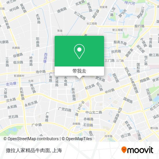 撒拉人家精品牛肉面地图
