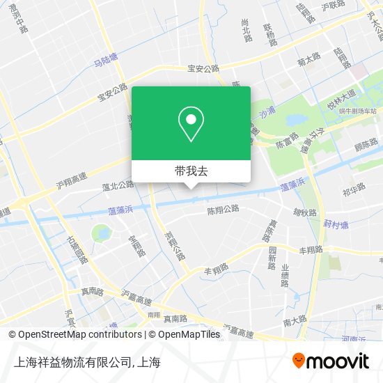 上海祥益物流有限公司地图