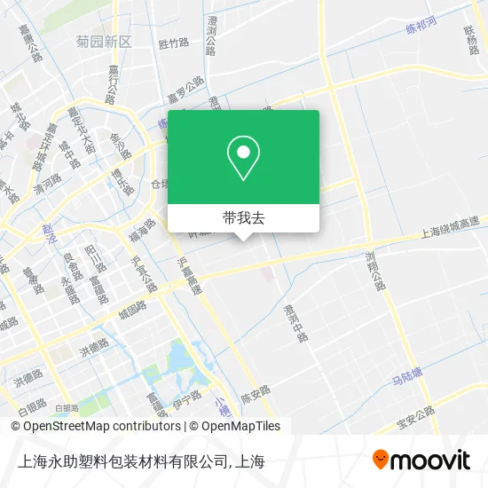 上海永助塑料包装材料有限公司地图