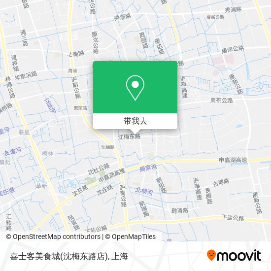 喜士客美食城(沈梅东路店)地图