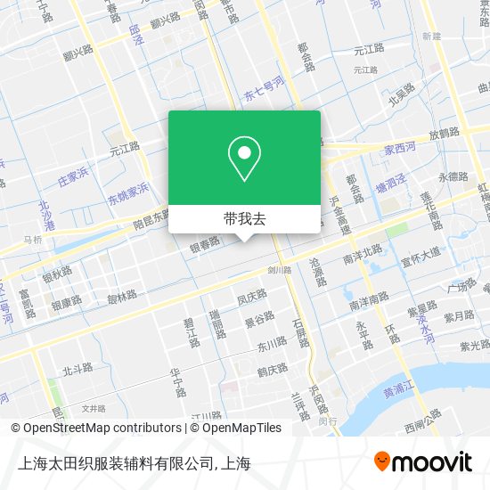 上海太田织服装辅料有限公司地图