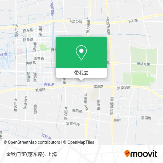 金秋门窗(惠东路)地图