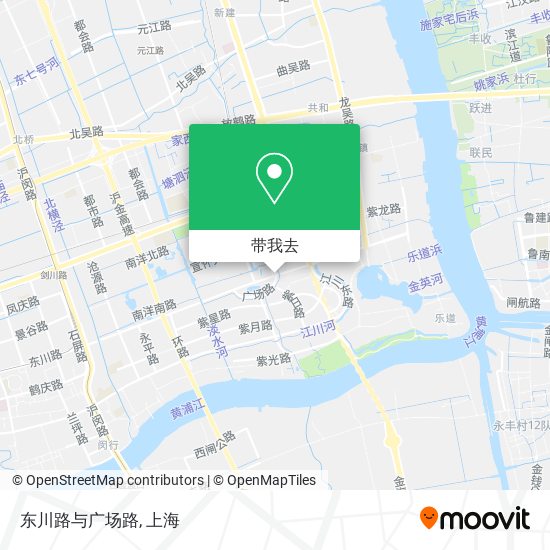东川路与广场路地图