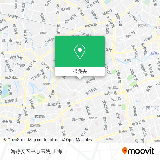 上海静安区中心医院地图