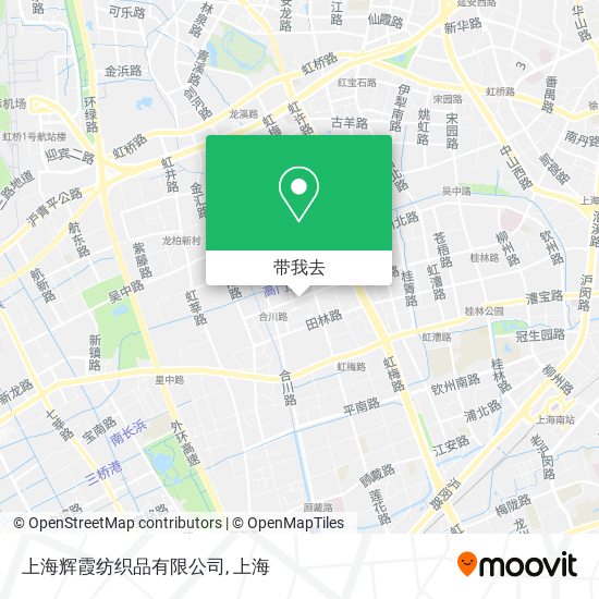 上海辉霞纺织品有限公司地图