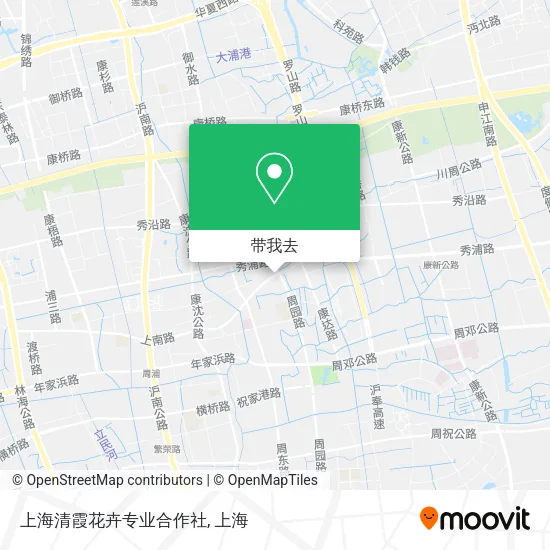 上海清霞花卉专业合作社地图