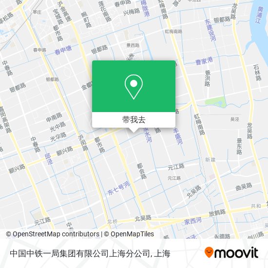 中国中铁一局集团有限公司上海分公司地图