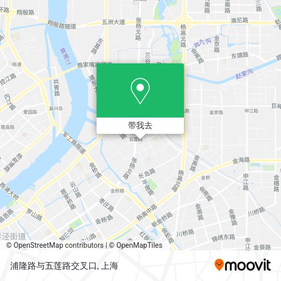 浦隆路与五莲路交叉口地图