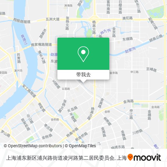 上海浦东新区浦兴路街道凌河路第二居民委员会地图