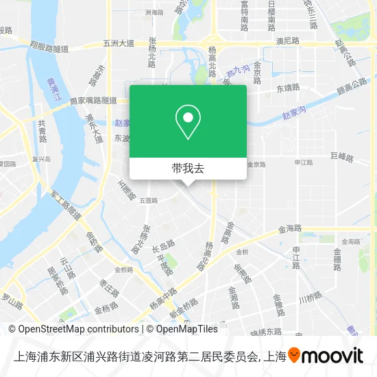 上海浦东新区浦兴路街道凌河路第二居民委员会地图