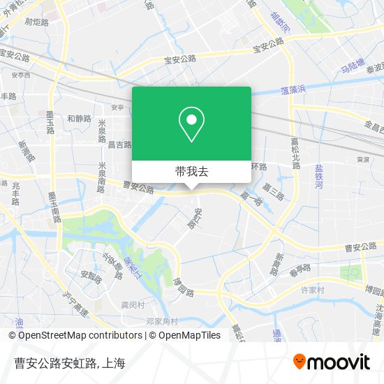 曹安公路安虹路地图