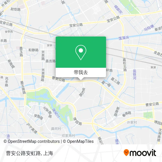 曹安公路安虹路地图