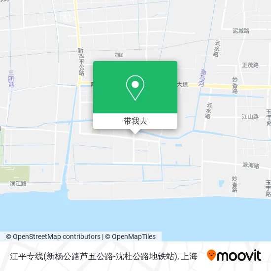 江平专线(新杨公路芦五公路-沈杜公路地铁站)地图