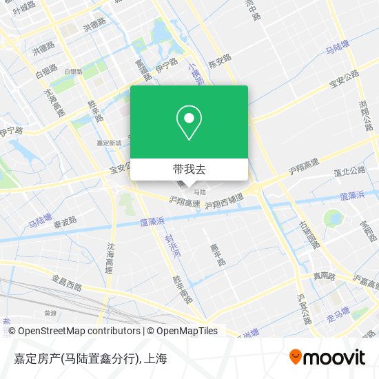 嘉定房产(马陆置鑫分行)地图