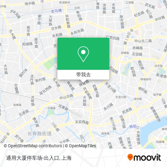 通用大厦停车场-出入口地图