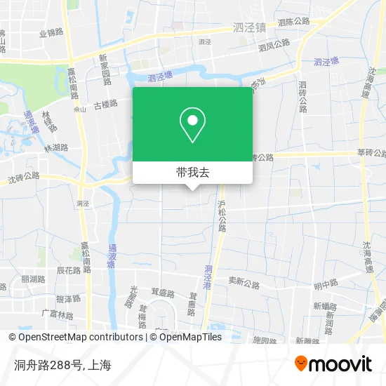 洞舟路288号地图