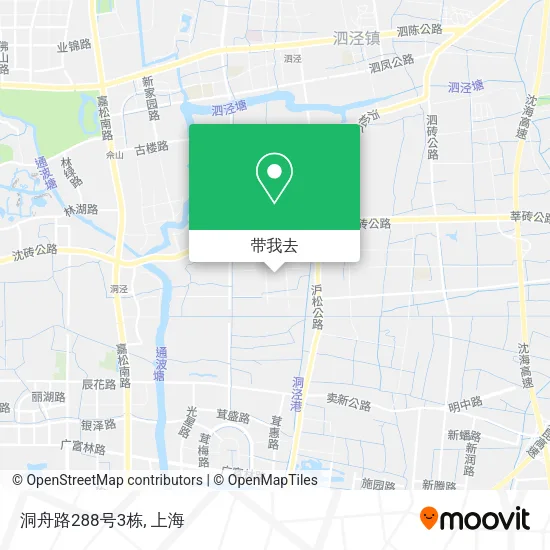 洞舟路288号3栋地图