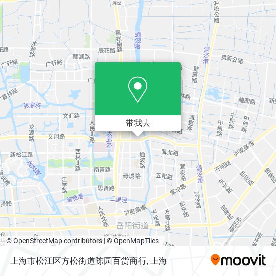 上海市松江区方松街道陈园百货商行地图