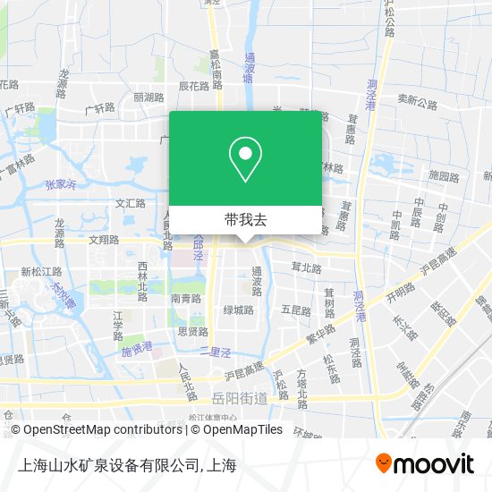 上海山水矿泉设备有限公司地图
