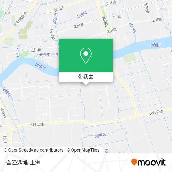 金泾港滩地图