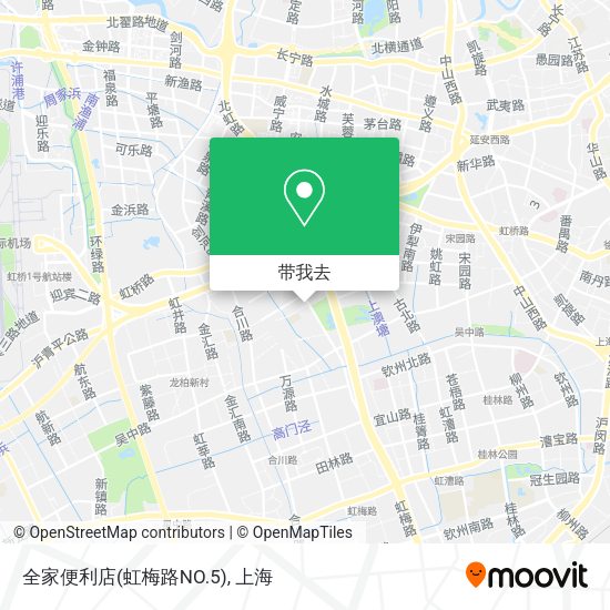 全家便利店(虹梅路NO.5)地图